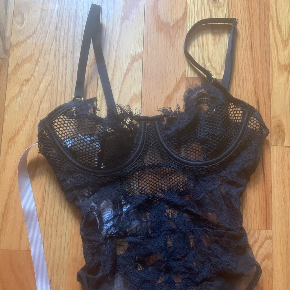 House of CB Black bodysuit